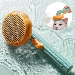 Self-Cleaning Pet Hair Brush - Grooming Tool for Cats and Dogs
