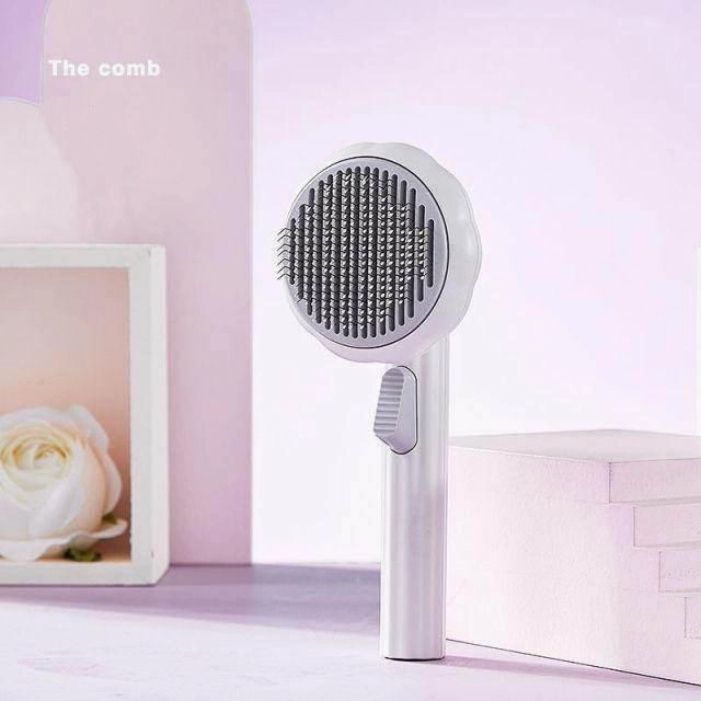 Self-Cleaning Pet Hair Brush - Grooming Tool for Cats and Dogs