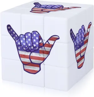 Shaka U.S. Funny 3x3x3 Cube Smooth Lightweight Puzzle for Adult Graphic Printing Travel