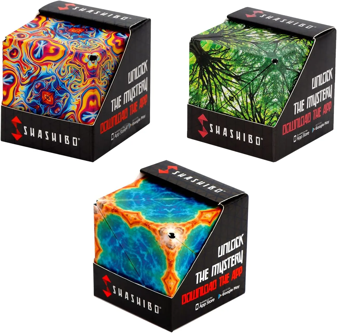 SHASHIBO Bundle of 3 - Space Out, Elements, Earth