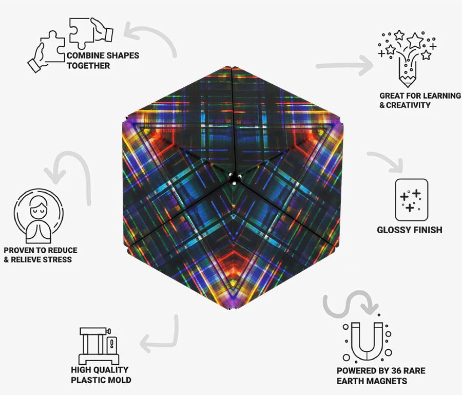 Shashibo | Cube - Disco Plaid