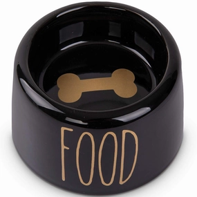 Shiny Ceramic 'Food' Bowl (350ml)