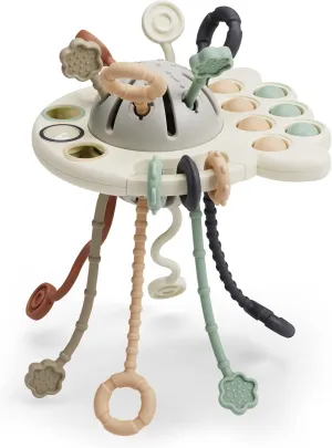 Silicone Pull String Sensory Toy by GOPO - Toddler Learning Fun