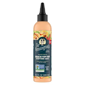 Sir Kensington's Everything Sauce Hibachi Yum Yum Sauce, 6 for Dressing, Dipping & Drizzling, Non-GMO, Certified Humane, Keto, Gluten Free, Kosher & Dairy Free, 8.3 oz