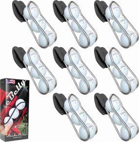 SnakeBelly Golf Ball Holder with Quick-Draw Release 8-Pack
