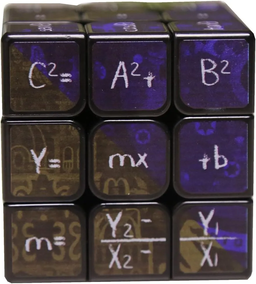 Speed Cube 3x3 Math Formula Magic Cube Puzzles,Creative Educational Toys for Kids Students Adults