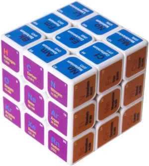 Speed Cube 3x3x3 Chemical Elements Magic Cube Puzzles,Creative Educational Toys for Kids Students Adults