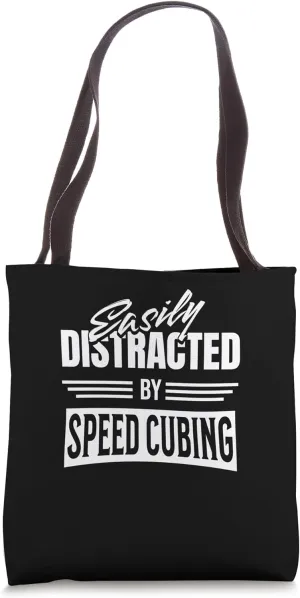 Speed cuber whirlwinds Whimsical cube racer Speed cubing Tote Bag