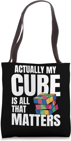 Speedcuber Cubing Speedsolving Timer Speedcubing Costume Tote Bag