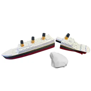 Split In Half Titanic Bath Boat And Pool Toy,Break In Half RMS Titanic Toys For Kids, Historically Accurate Breakable Titanic Toy, Titanic Ship, Titanic Cake Topper, Titanic Figurine, Titanic Boat, Titanic Replica