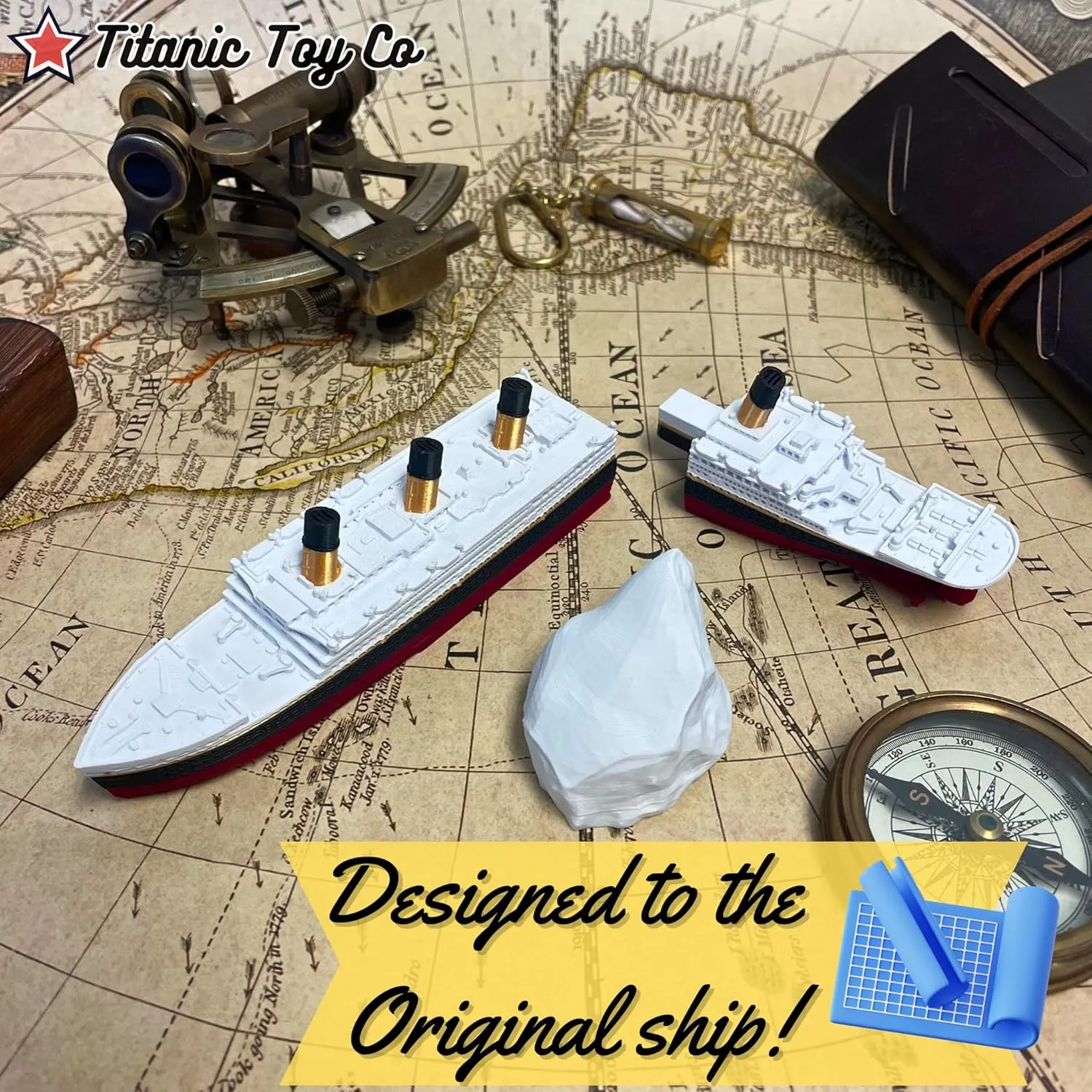 Split In Half Titanic Bath Boat And Pool Toy,Break In Half RMS Titanic Toys For Kids, Historically Accurate Breakable Titanic Toy, Titanic Ship, Titanic Cake Topper, Titanic Figurine, Titanic Boat, Titanic Replica