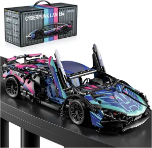 Sport Race Car Building Block Sets for Adults Boys,Racing Supercar Toys Kits Collectible 1:14 MOC Model Construction Birthday Gifts for Teens Age 8-12 12-16,8 9 10 11 12 13 14 14 (1314 PCS)