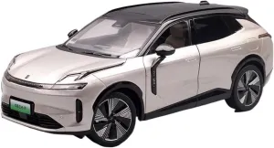 Sports car Metal Model Die-cast 1:18 for Lynk & Co 08em-p New Energy SUV Alloy Car Model Collection Hobby Ornament Display for Home Décor(White)