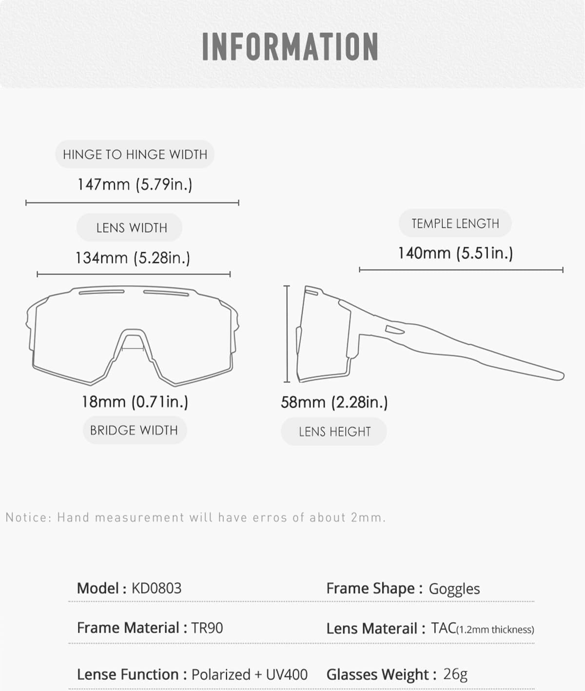Sports Polarized Sunglasses for Women Men, UV400 Cycling Goggles Baseball Running Fishing Outdoor Windproof Eyewear
