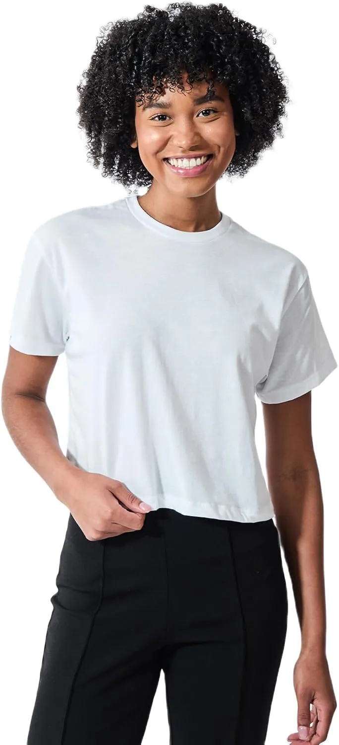 Sportsbike Race Speed Demon, Ready Set Go Women's White Graphic Crop Tee