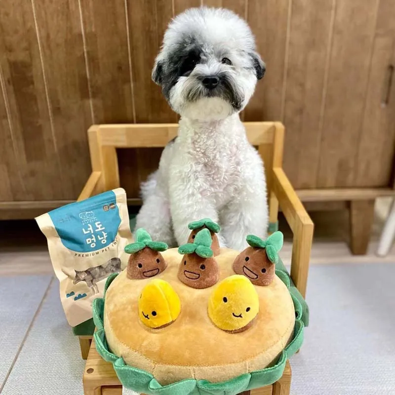 Squeaky Pull Sweet Potato Interactive Dog Toys