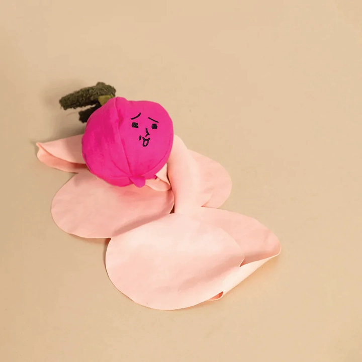 Squeaky Interactive Nosework Dog Toy, Radish