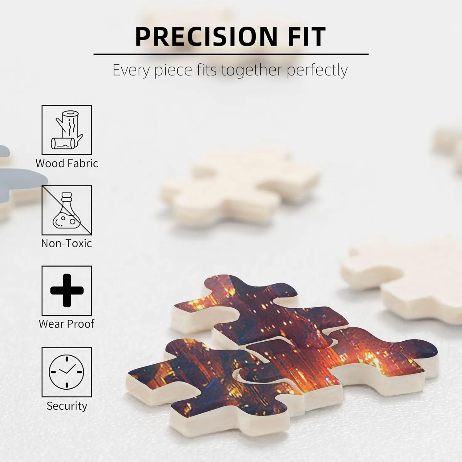 Starry Sky Hot Air Balloon Puzzle 1000 Pcs, Unique Adult Artwork Creative Entertainment Game and Holiday Party Gift Artwork Wall Home Decoration, Wooden Puzzle for Adults