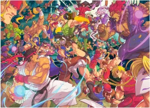 Street Fighter Time for Battle 1000-Piece Jigsaw Puzzle for Adults | Brain Teaser, Educational Developmental Toys & Games, Building Kit Activities to Encourage Creative Play | 28 x 20 Inches