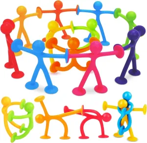 Suction Fidget Toys for Kids, 42Pcs Sensory Fidget Toys for Boys Girls, Office Stress Release Toys for Adults, Cars Travel Toys for Toddlers, Windows Toys Party Favors Kids Classroom Prize Bulk