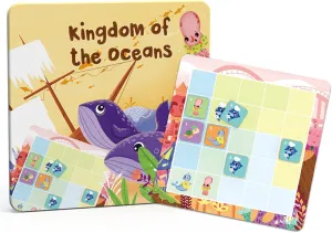 Sudoku Puzzle Game Toys, Magnetic Sudoku Logical Thinking Games Educational Toys for Kid PW0435 (Logic Game-Kingdom of The Oceans)