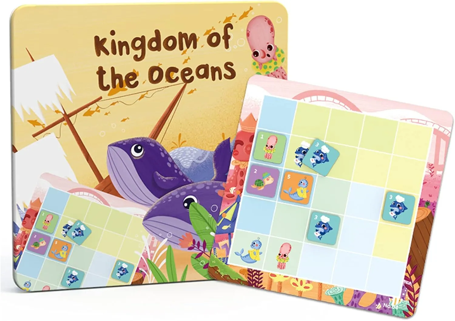 Sudoku Puzzle Game Toys, Magnetic Sudoku Logical Thinking Games Educational Toys for Kid PW0435 (Logic Game-Kingdom of The Oceans)