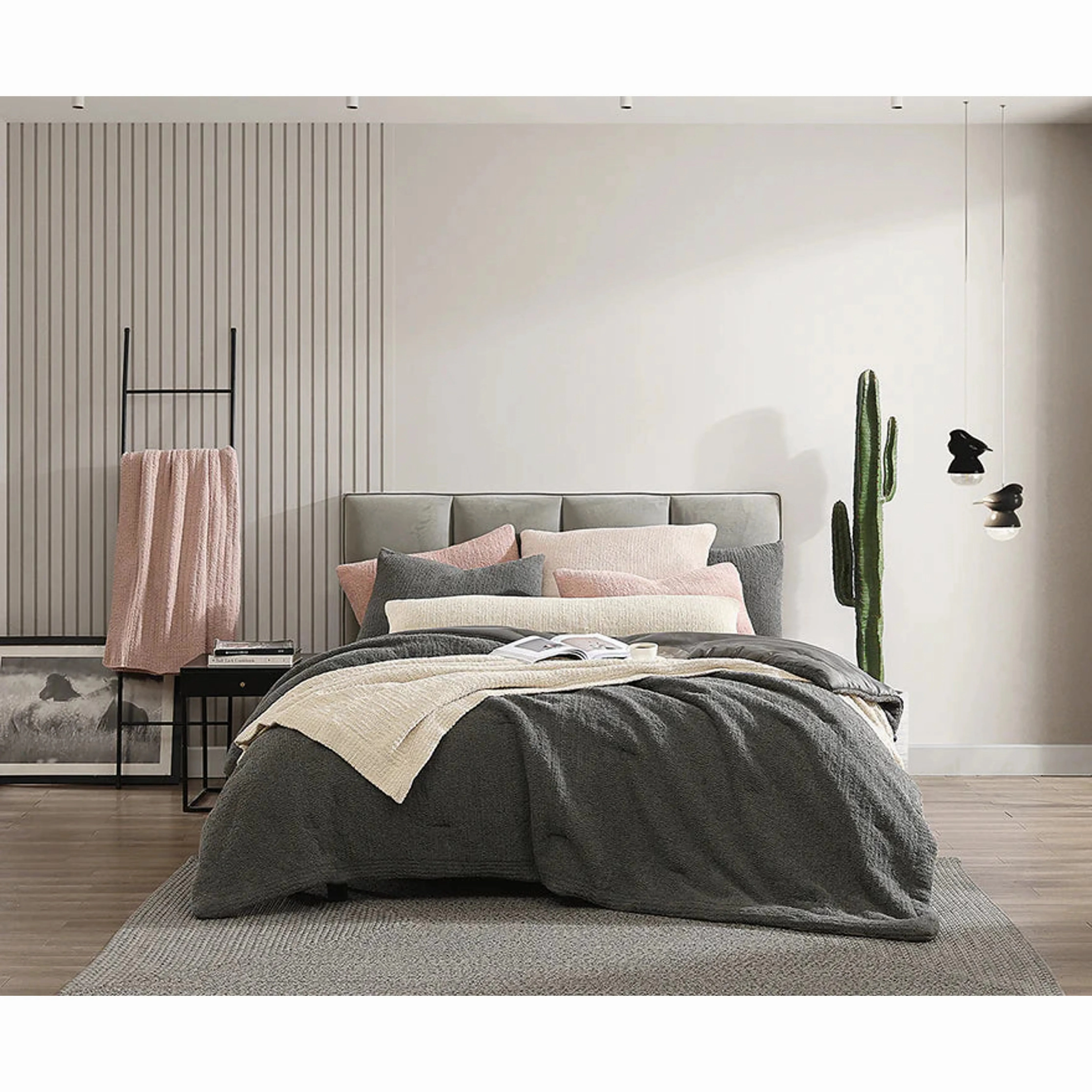 Sunday Citizen Rusty Rose Ribbed Lightweight Throw