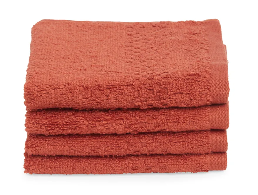 Swift Dry 100% Cotton Face Towel Set (4 Pcs)