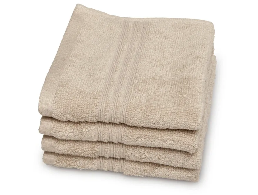 Swift Dry 100% Cotton Face Towel Set (4 Pcs)