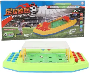 Tabletop Soccer Game Set Desktop Football Toy Exciting and Challenging Gameplay Indoor Party Green