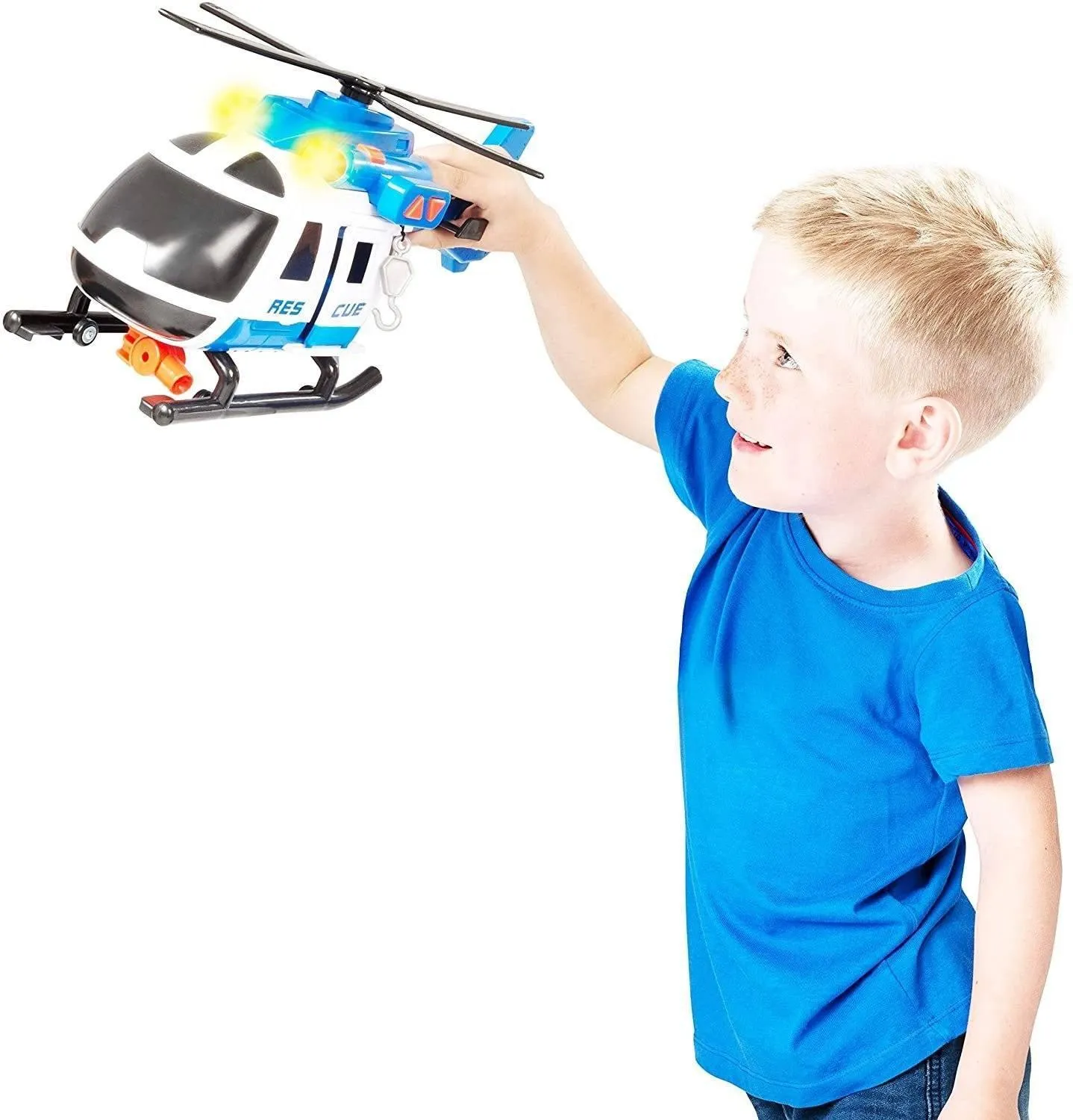 Teamsterz Large Light & Sound Police Rescue Helicopter