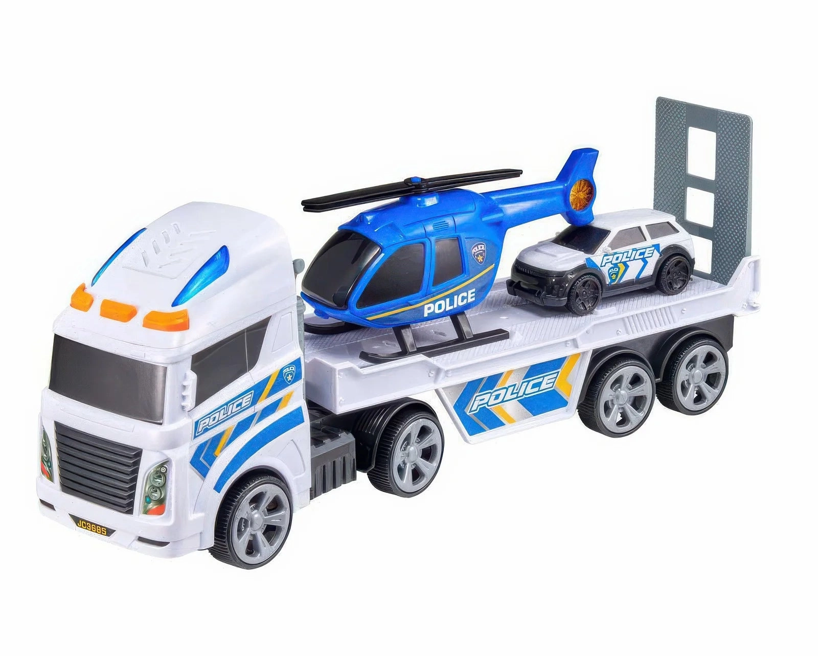 Teamsterz Light and Sound Police Helicopter Transporter