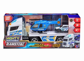 Teamsterz Light and Sound Police Helicopter Transporter