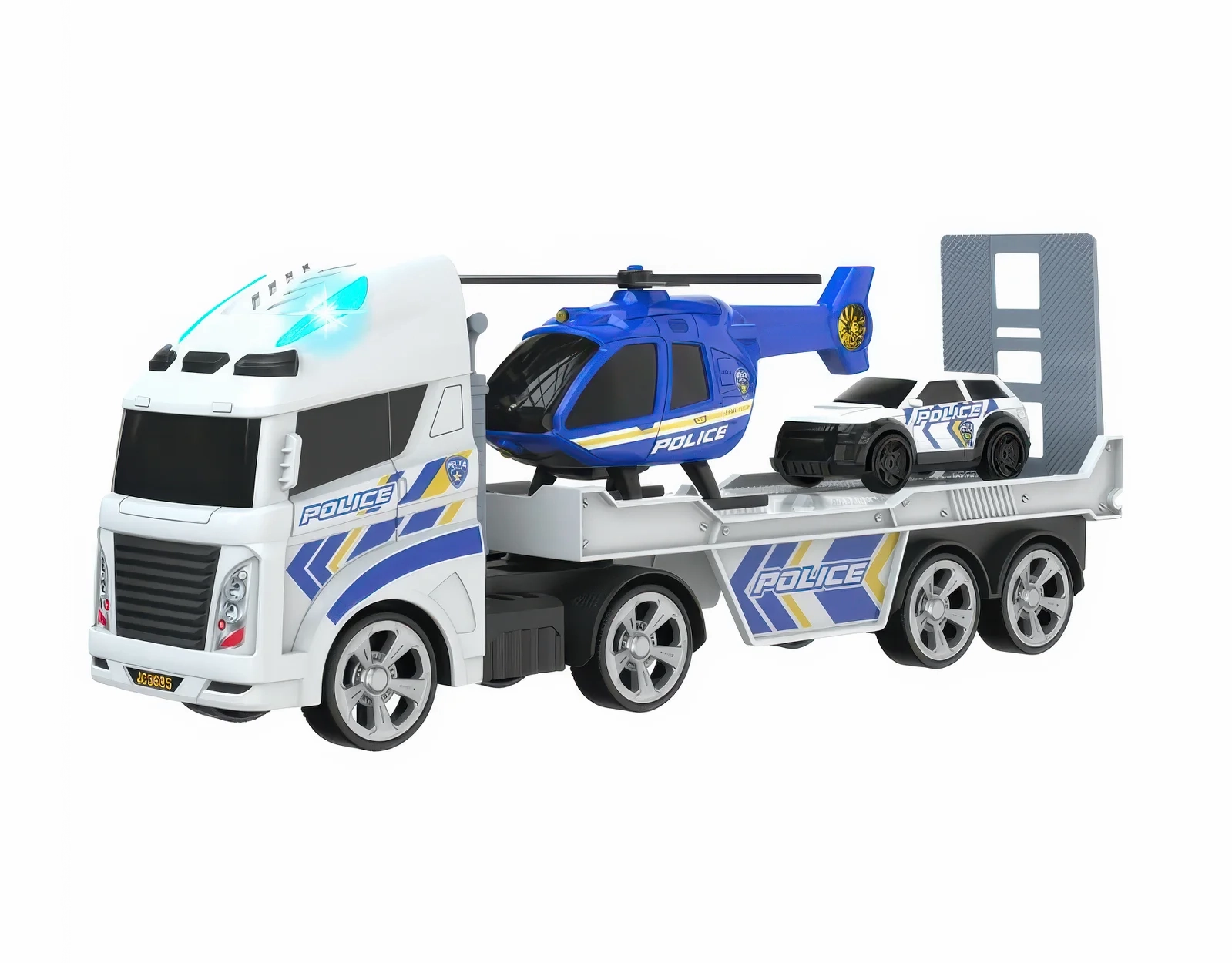 Teamsterz Light and Sound Police Helicopter Transporter
