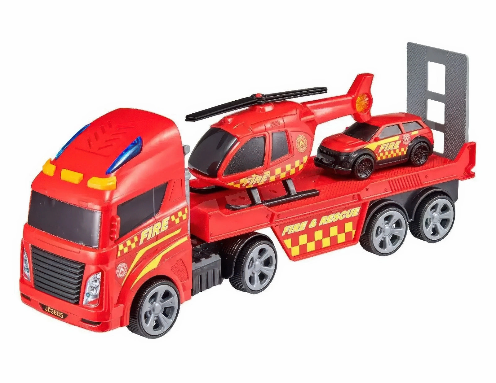 Teamsterz Small Fire Helicopter Transporter