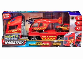 Teamsterz Small Fire Helicopter Transporter