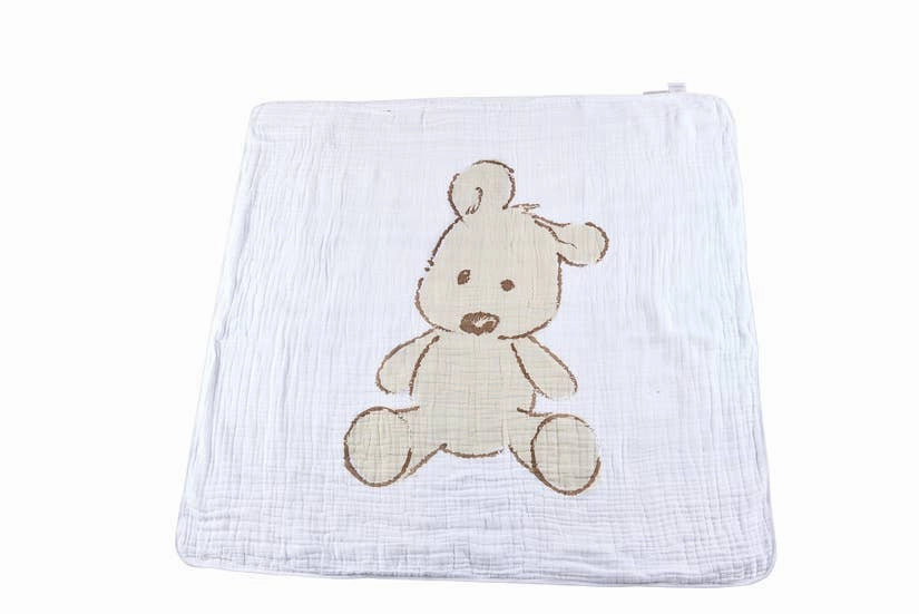 Teddy Bear and Plaid Newcastle Blanket