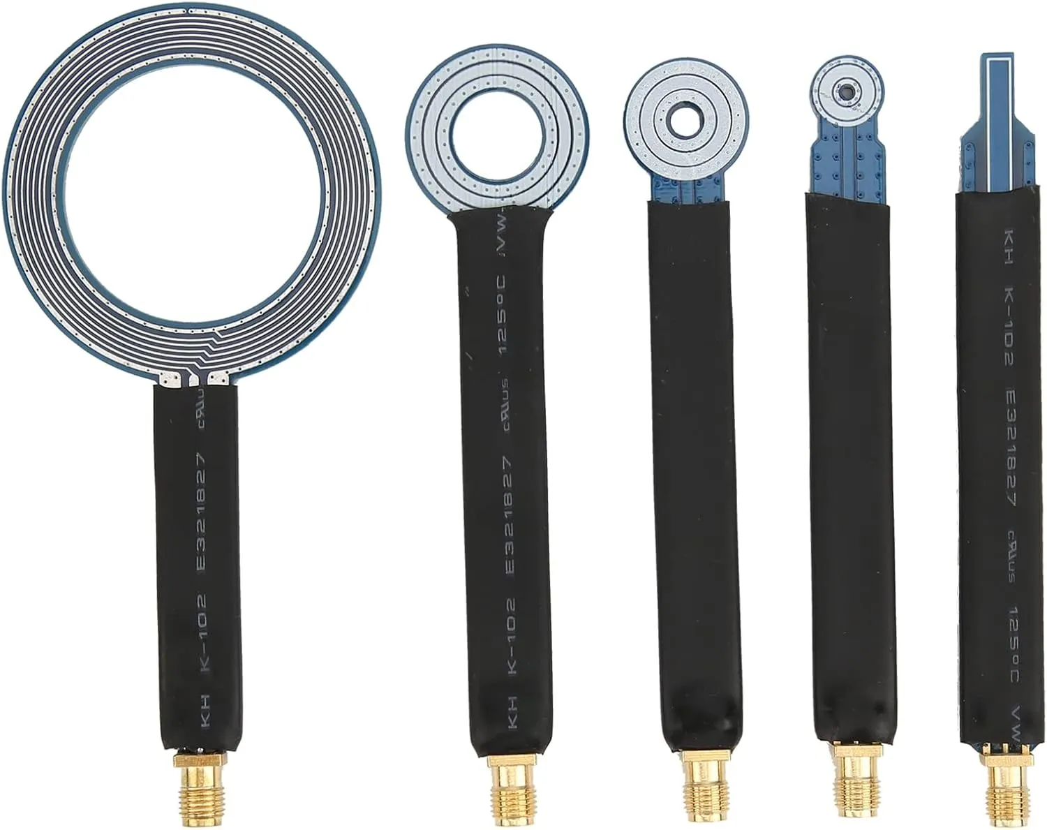Thincol EMC EMI Near-Field Probe Set, Half Shield Anti-Interference RF Explorer Near Field Antenna Kit,Frequency 1Mhz-7GHz, SMA Male Thread (5Pcs)