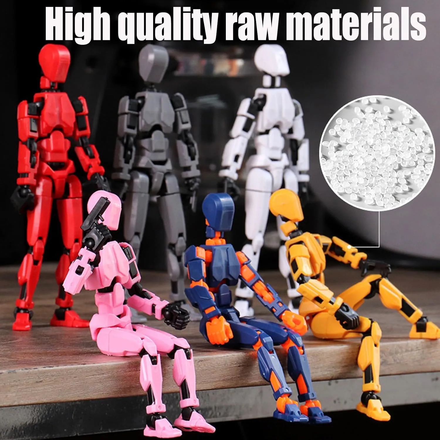 Titan 13 Action Figure,2024 New Lucky Robot 13 Action Figures,3D Printed Action Figures for Boys,Dummy Robot 13 Action Toy,Movable Joints Action Figure (9pcs)