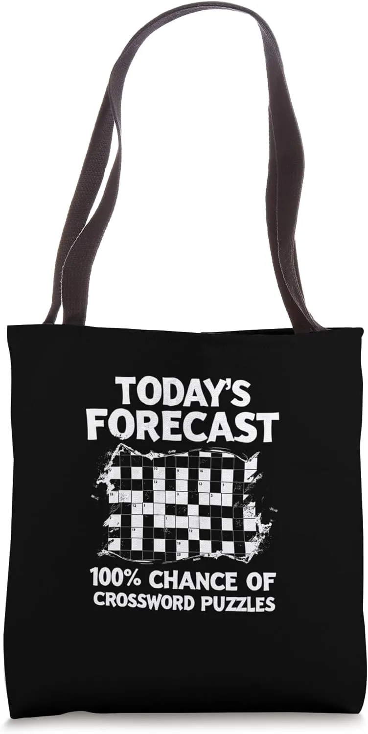 Today's Forecast 100% Chance Of Crossword Puzzles Tote Bag