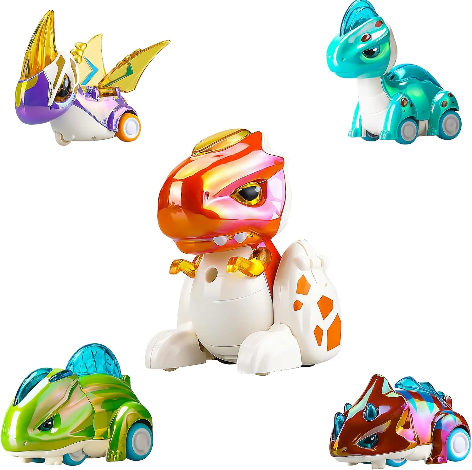 Toddler Toys for 3 4 5 Years Old, Dinosaur Monster Animal Shape Car for Boys, Push and Go Easter Christmas Birthday Gifts for Boys Girls