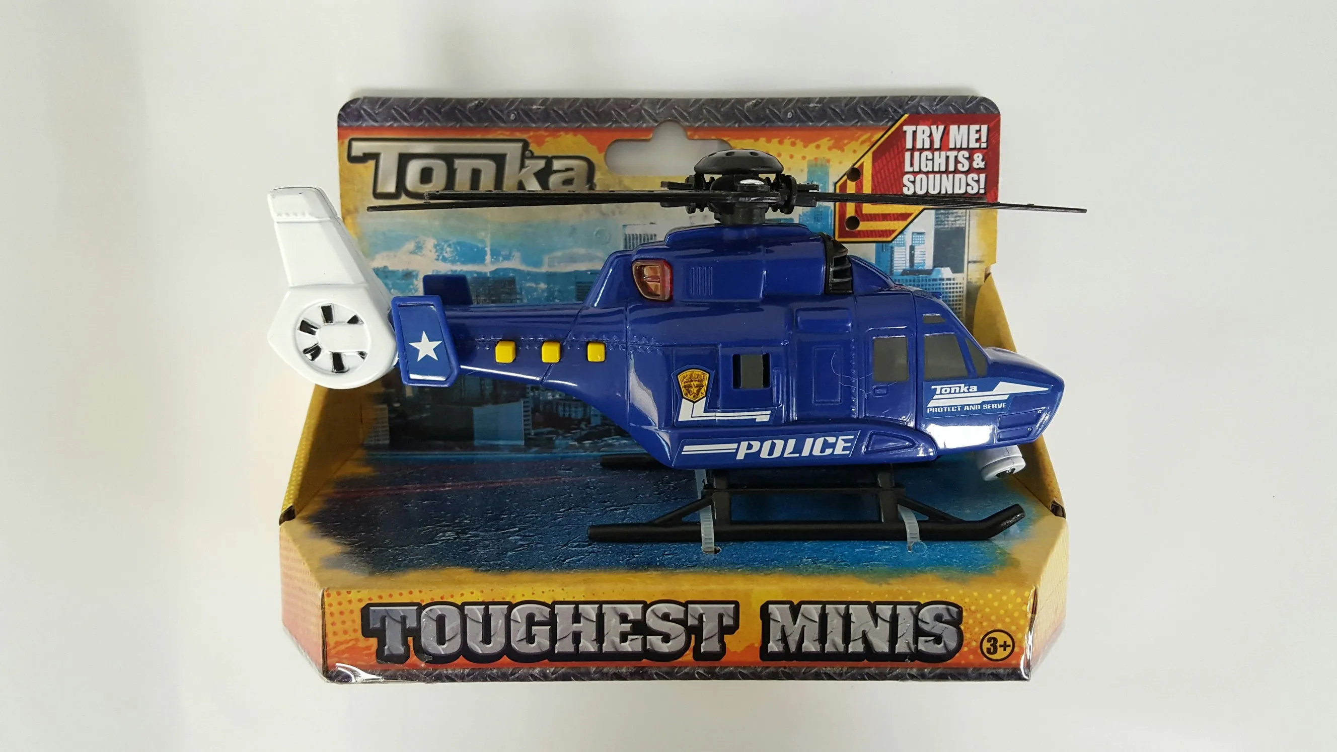 Tonka Toughest Lights & Sounds Mini Vehicle Police Helicopter