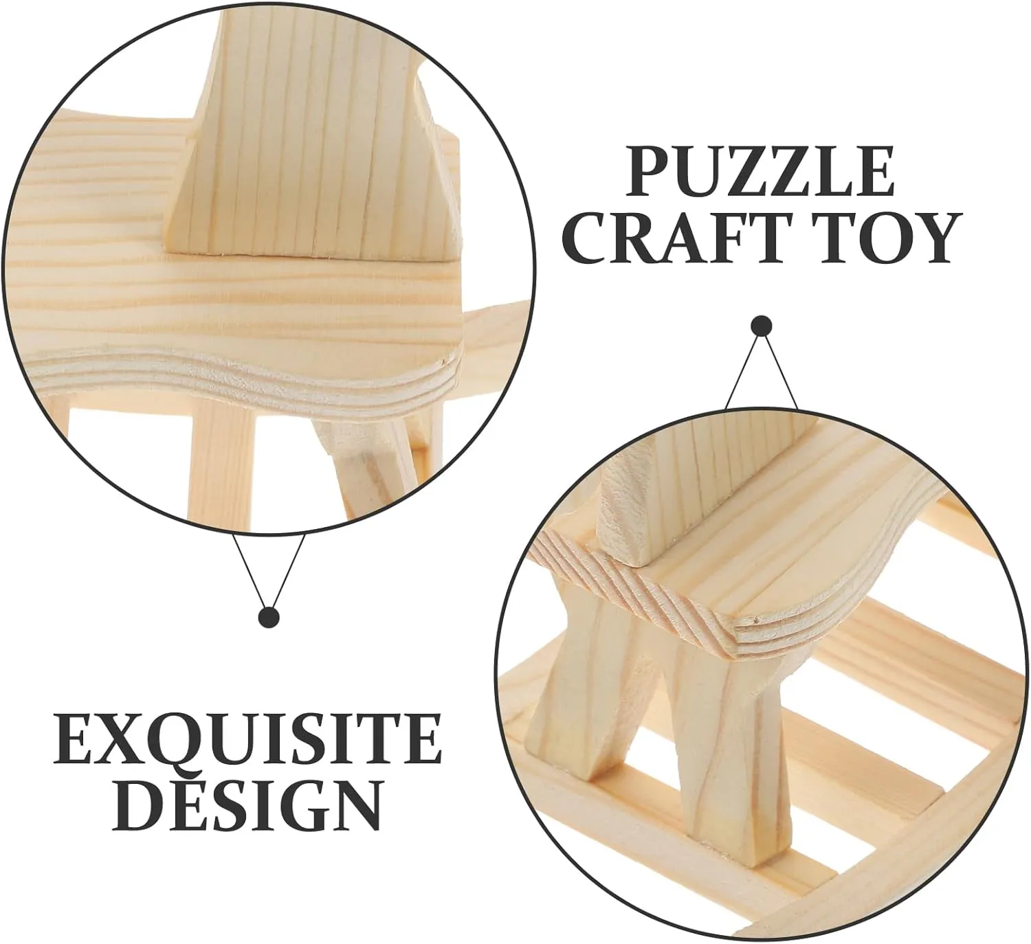Totority Small Wooden Horse Toy DIY Wooden Horse 3 Sets DIY Wooden Horse Desktop Ornament Rocking Horse Ornament Wooden Horse Handicraft Statue