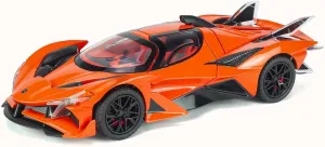 Toy Cars Apo Project EVO Model 1:32 Metal Diecast Car Toys with Light and Sound Pull Back Car for 3 4 5 6 7 Year Old Boys (Orange)