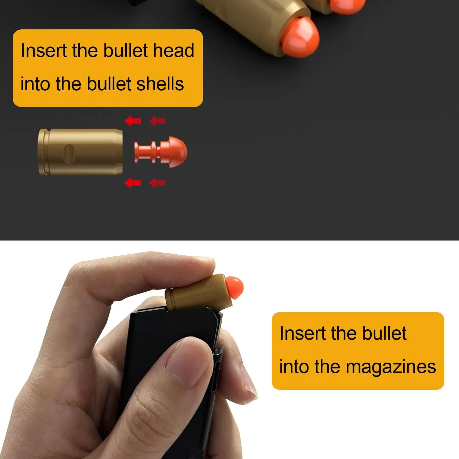 Toy Gun Pistols with Shell Ejection,Boys Girls Kids Blaster Shooting Gaming with Scope,80 PCS EVA Bullets,48 PCS Shells, 2 PCS Magazine, Gun Toy Model for Age 8 , Beige