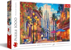 Trefl Barcelona, Spain 1000 Piece Jigsaw Puzzle Red 27"x19" Print, DIY Puzzle, Creative Fun, Classic Jigsaw for Adults and Children from 12 Years Old