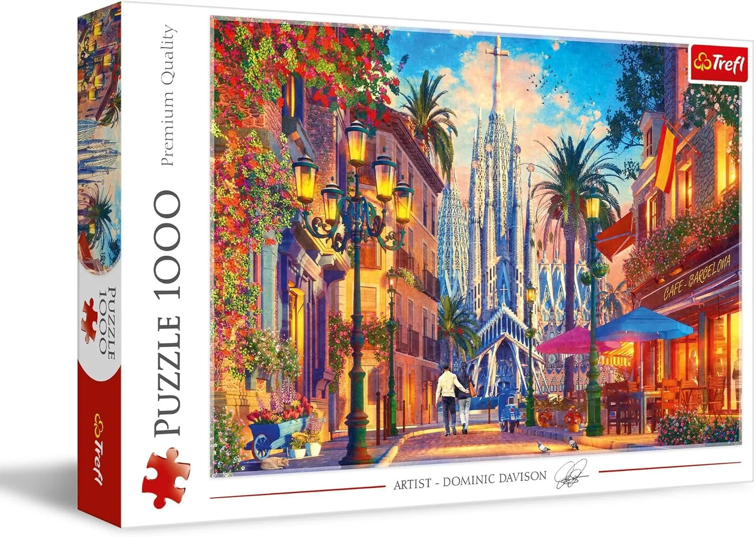 Trefl Barcelona, Spain 1000 Piece Jigsaw Puzzle Red 27"x19" Print, DIY Puzzle, Creative Fun, Classic Jigsaw for Adults and Children from 12 Years Old