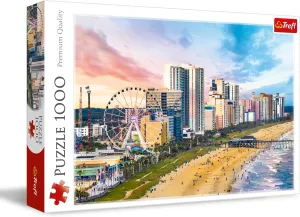 Trefl - Myrtle Beach, South Carolina, USA - Puzzle 1000 Pieces - Puzzle for Travel Lovers, DIY, Creative Entertainment, Fun Puzzles for Adults and Children from 12 Years Old