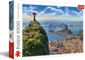 Trefl Rio de Janeiro 1000 Piece Jigsaw Puzzle Red 27"x19" Print, DIY Puzzle, Creative Fun, Classic Puzzle for Adults and Children from 12 Years Old