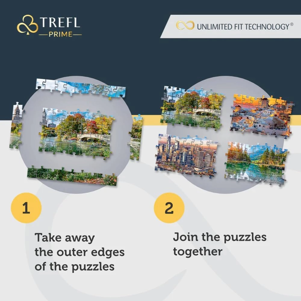 Trefl Romantic Sunset: Vernazza, Liguria, Italy 1500 Piece Jigsaw Puzzle Prime 33"x23" Thick Cardboard, Italy, Sunset, Creative Entertainment for Adults and Children from 12 Years Old